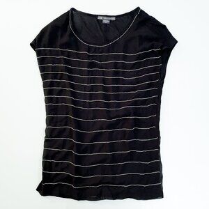 ARMANI EXCHANGE Chain Top, Black, Size XS